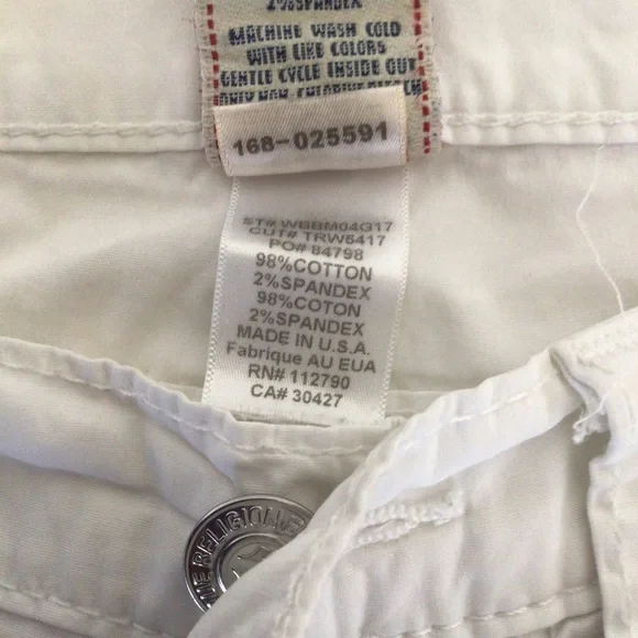 True Religion White Cropped Pants - Picture 9 of 16